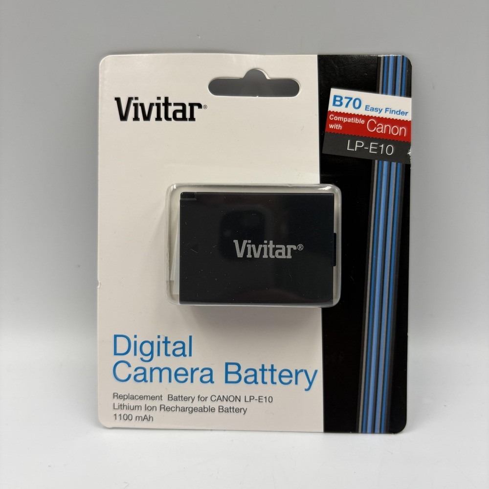 Vivitar Digital Camera Battery For Canon LP-E10 EOS Rebel T3 1100mAh Li-Ion‎